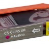 Совместимый картридж струйный Cactus CS-CLI451M пурпурный для Canon MG 6340/ 5440/ IP7240 (9,8ml)