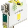 Совместимый картридж струйный Cactus CS-EPT0734 желтый для Epson Stylus С79/ C110/ СХ3900/ CX4900/ CX5900 (11,4ml)