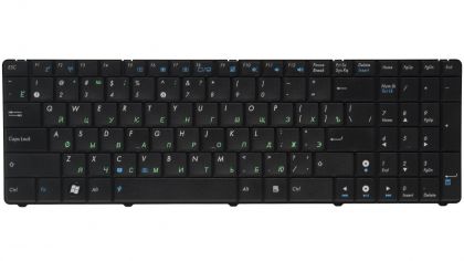 Клавиатура для ноутбука Asus N50/ N51/ N61/ P50/ F90/ N90/ UL50/ K52/ A53/ K53/ U50 RU, Black