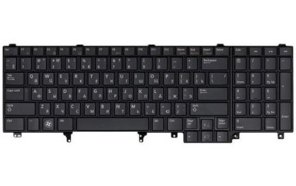 Клавиатура для ноутбука Dell Latitude E6520 (Without Point Stick), RU, Black