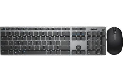 Клавиатура + мышь Dell KM717 клав:черный мышь:черный USB беспроводная