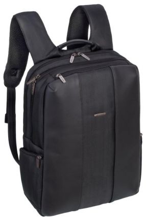 Рюкзак для ноутбука 15.6" Riva 8165 черный полиуретан/полиэстер