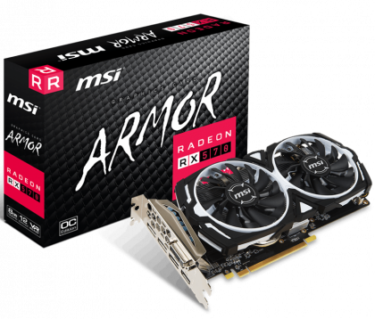 Видеокарта MSI RX 570 ARMOR 8G OC Radeon RX 570