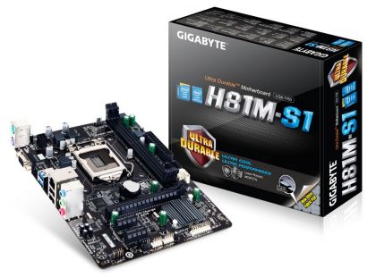 Материнская плата Gigabyte GA-H81M-S1 Socket-1150 Intel H81 DDR3 mATX AC`97 8ch(7.1) GbLAN SATA3 VGA