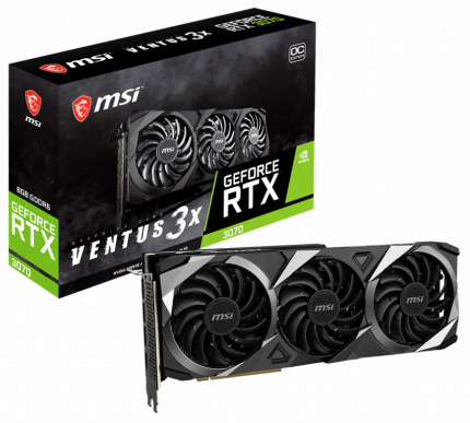 Видеокарта MSI GeForce RTX 3070 VENTUS 3X OC RU