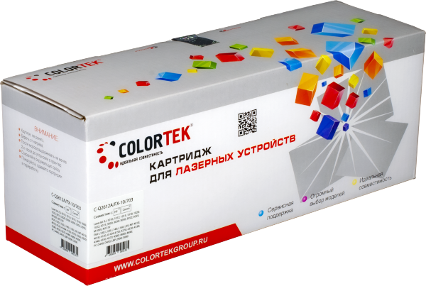 Картридж Colortek CT-Q2612A/FX-10/C-703 черный