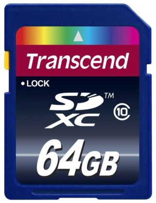 Карта памяти Transcend Premium 200x SDXC 64Gb CL10 UHS-I (TS64GSDXC10)