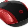 Мышь HP 200 Emprs красный оптическая (1000dpi) беспроводная USB для ноутбука (2but)