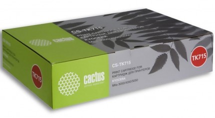 Картридж Cactus CS-TK715 черный для Kyocera Mita KM 3050 4050 5050 (34000стр.)