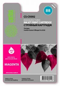 Совместимый картридж струйный Cactus CS-C9392 пурпурный для №88 HP Officejet Pro K550 (29ml)