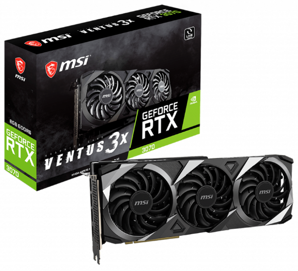 Видеокарта MSI GeForce RTX 3070 VENTUS 3X