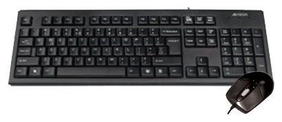 Клавиатура + мышь A4 KRS-8372 клав:черный мышь:черный PS/2+USB