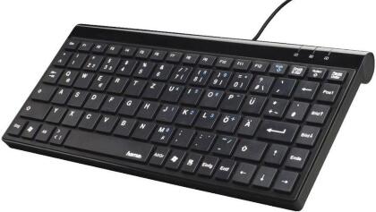 Клавиатура Hama R1050449 черный USB slim для ноутбука