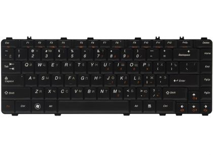 Клавиатура для ноутбука Lenovo IdeaPad Y450/ Y450A/ Y450G/ Y460/ Y550/ Y550A RU, Black