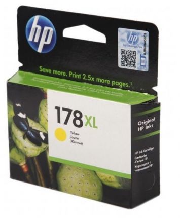 Картридж HP178XL Yellow для Photosmart D5463/ B109c/ B109g/ B010b/ 5510(B111b)/ 5515(B111j)/ 6510(B211b)/ 7510(C311b)