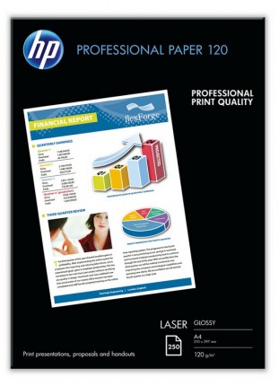 Бумага HP глянцевая профессиональная для лазерной печати 120 гр/ м2 – A4 - 250 листов