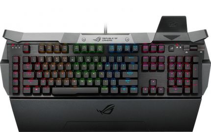 Клавиатура + мышь Asus GK2000 клав:черный мышь:черный USB беспроводная slim Multimedia