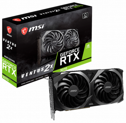 Видеокарта MSI GeForce RTX 3070 VENTUS 2X