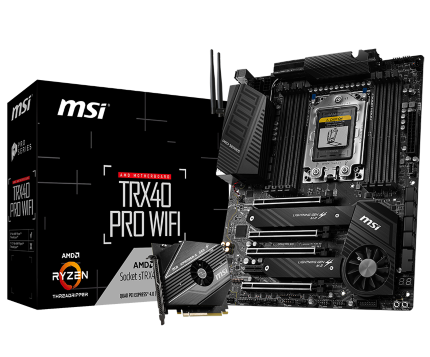 Материнская плата MSI TRX40 PRO WIFI, AMD TRX40, sTRX4, ATX
