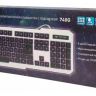 Клавиатура Oklick 770G серый/черный USB LED