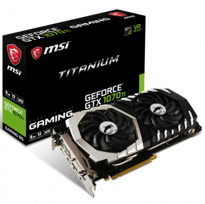 Видеокарта MSI GTX 1070 TI TITANIUM 8G GeForce GTX 1070 Ti
