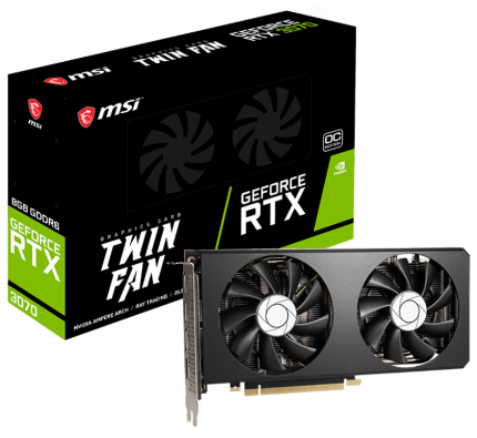 Видеокарта MSI GeForce RTX 3070 TWIN FAN OC