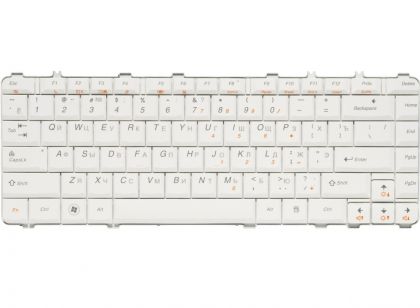 Клавиатура для ноутбука Lenovo IdeaPad Y450/ Y450A/ Y450G/ Y460/ Y550/ Y550A RU, White