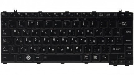Клавиатура для ноутбука Toshiba Satellite U500/ U505, Portege M900 RU, Glossy Black