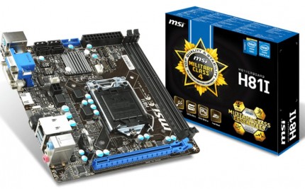 Материнская плата MSI H81I Socket-1150 Intel H81 DDR3 mini-ITX AC`97 8ch(7.1) GbLAN SATA3 VGA+DVI+HDMI