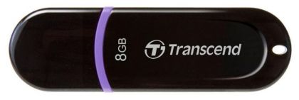 Флешка Transcend 8Gb Jetflash 300 TS8GJF300 USB2.0 черный/фиолетовый
