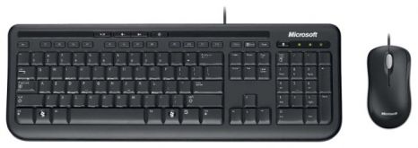 Клавиатура + мышь Microsoft Wired 600 for Business клав:черный мышь:черный USB Multimedia