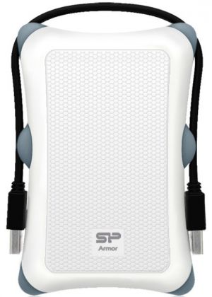 Жесткий диск Silicon Power USB 2.0 500Gb SP500GBPHDA30S3W A30 2.5" белый Armor