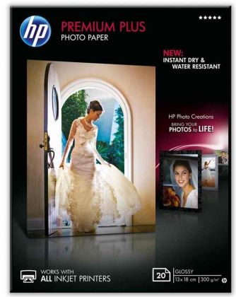 Бумага HP глянцевая высшего качества фото 300 гр/ м2 – 13х18 см - 20 листов