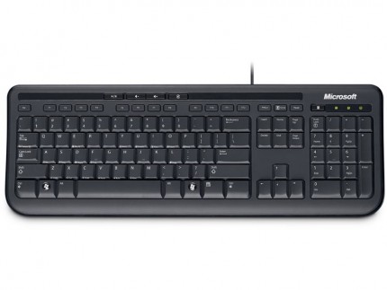 Клавиатура Microsoft 600 черная Wired USB (ANB-00018)