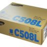 Тонер-картридж Samsung CLT-C508L SU058A голубой (4000стр.) для Samsung CLP-620/670/CLX-6220