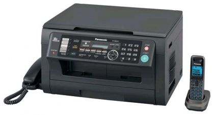 МФУ Panasonic лазерное KX-MB2051RUB (принтер/сканер/копир/факс) черное, DECT, LAN