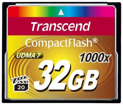 Карта памяти Transcend 32GB CompactFlash 1000x