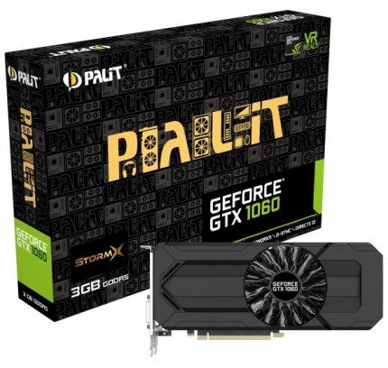 Видеокарта Palit PA GTX1060 STORMX 3G GeForce GTX 1060