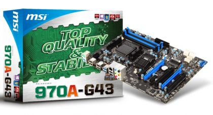 Материнская плата MSI 970A-G43 Soc-AM3+ AMD970 DDR3 ATX AC'97 8ch GbLAN SATA3 RAID USB3.0