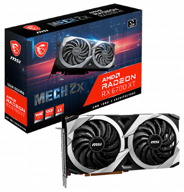 Видеокарта MSI Radeon RX 6700 XT MECH 2X 12G