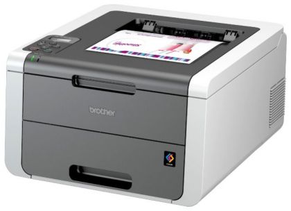 Лазерный принтер цветной Brother HL-3140CW (HL3140CWR1), A4, 2400x600 т/д, 18/18 стр чб/цвет, 64Мб, USB 2.0, Wi-Fi