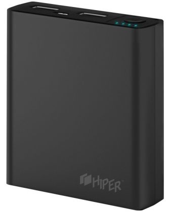 Мобильный аккумулятор Hiper RP8500 Li-Ion 8500mAh 2.1A+1A черный 2xUSB