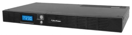 ИБП CyberPower OR600ELCDRM1U, Line-Interactive, 600VA/360W, 4+2 IEC-320 С13 розеток, USB&Serial, RJ11/RJ45, SNMPslot, LCD дисплей, Black