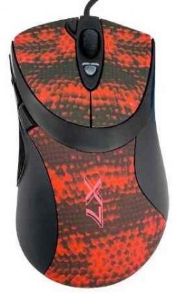 Мышь A4 Tech F7 V-Track Gaming Snake Coating USB