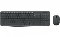 Клавиатура + мышь Logitech MK235 клав:черный мышь:черный USB беспроводная
