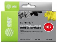 Картридж струйный Cactus CS-PFI107Y желтый (130мл) для Canon IP iPF670/iPF680/iPF685/iPF770/iPF780/iPF785/