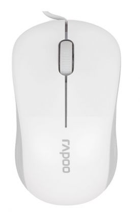 Мышь Rapoo N1130 белый оптическая (1000dpi) USB2.0 (3but)