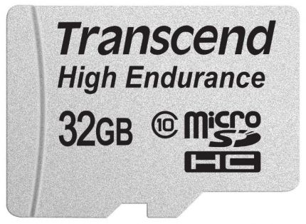 Карта памяти Transcend 32GB microSDHC Card UHS-I Class 10 High Endurance R/W 21/20 MB/s