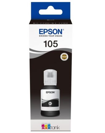 Картридж струйный Epson105BK C13T00Q140 черный