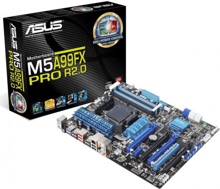 Материнская плата Asus M5A99FX PRO R2.0 Socket-AM3+ AMD 990FX DDR3 ATX AC`97 8ch(7.1) GbLAN SATA3 eSATA RAID